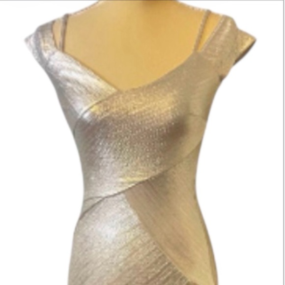 Olive Tree Dresses & Skirts - Olive Tree Gold Metallic Dress Sz S